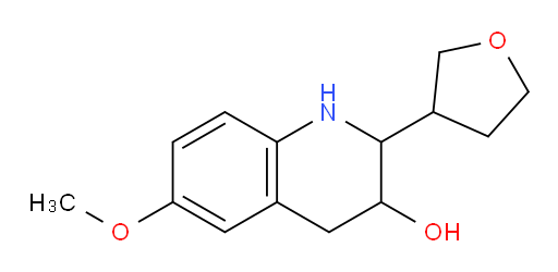 6-methoxy-2-(oxolan-3-yl)-1,2,3,4-tetrahydroquinolin-3-ol