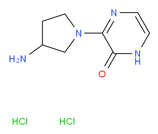3-(3-aminopyrrolidin-1-yl)-1,2-dihydropyrazin-2-one dihydrochloride