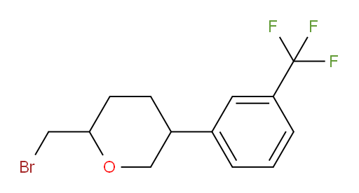 2-(bromomethyl)-5-[3-(trifluoromethyl)phenyl]oxane