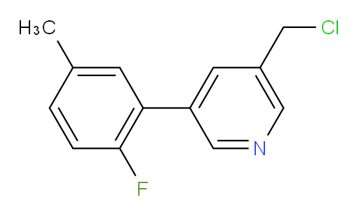 3-(chloromethyl)-5-(2-fluoro-5-methylphenyl)pyridine