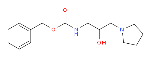 benzyl N-[2-hydroxy-3-(pyrrolidin-1-yl)propyl]carbamate