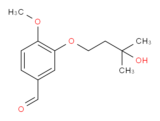3-(3-hydroxy-3-methylbutoxy)-4-methoxybenzaldehyde