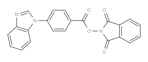 1,3-dioxo-2,3-dihydro-1H-isoindol-2-yl 4-(1H-1,3-benzodiazol-1-yl)benzoate