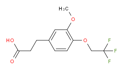3-[3-methoxy-4-(2,2,2-trifluoroethoxy)phenyl]propanoic acid
