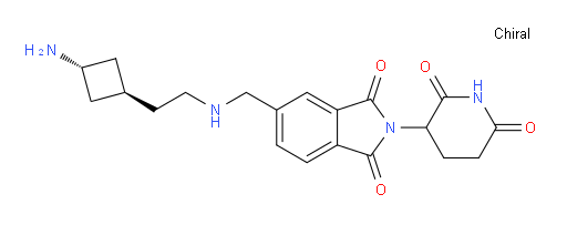 2-(2,6-dioxopiperidin-3-yl)-5-[({2-[(1r,3s)-3-aminocyclobutyl]ethyl}amino)methyl]-2,3-dihydro-1H-isoindole-1,3-dione