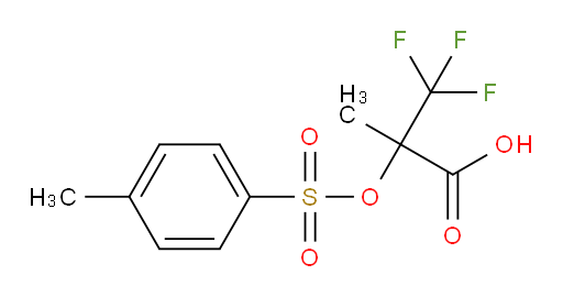 3,3,3-trifluoro-2-methyl-2-[(4-methylbenzenesulfonyl)oxy]propanoic acid