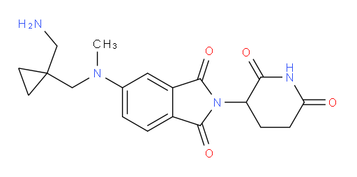 5-({[1-(aminomethyl)cyclopropyl]methyl}(methyl)amino)-2-(2,6-dioxopiperidin-3-yl)-2,3-dihydro-1H-isoindole-1,3-dione