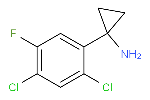 1-(2,4-dichloro-5-fluorophenyl)cyclopropan-1-amine