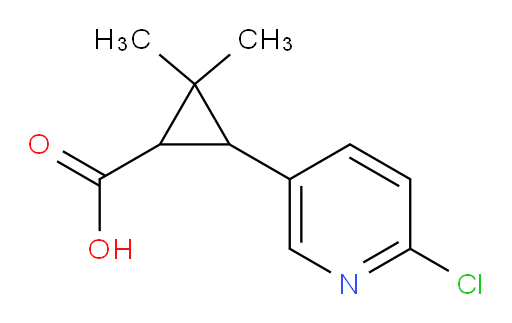 3-(6-chloropyridin-3-yl)-2,2-dimethylcyclopropane-1-carboxylic acid