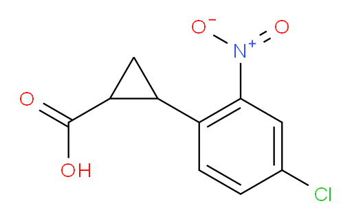 2-(4-chloro-2-nitrophenyl)cyclopropane-1-carboxylic acid