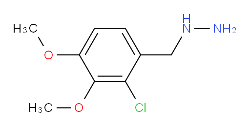 [(2-chloro-3,4-dimethoxyphenyl)methyl]hydrazine