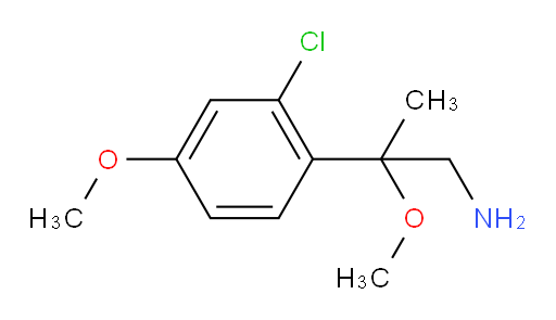 2-(2-chloro-4-methoxyphenyl)-2-methoxypropan-1-amine