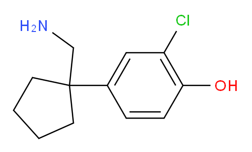4-[1-(aminomethyl)cyclopentyl]-2-chlorophenol