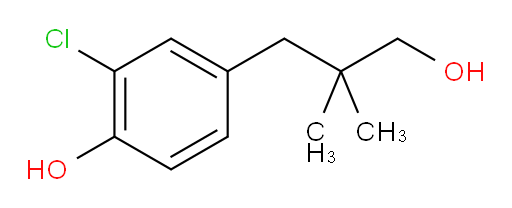 2-chloro-4-(3-hydroxy-2,2-dimethylpropyl)phenol