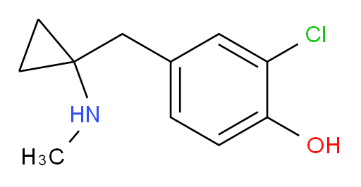 2-chloro-4-{[1-(methylamino)cyclopropyl]methyl}phenol