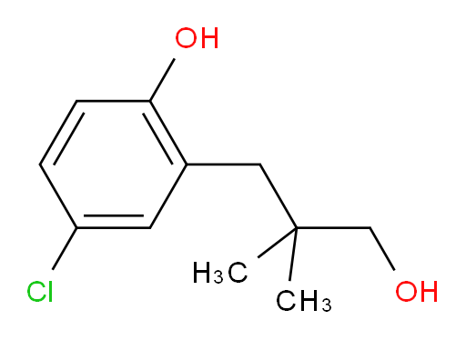 4-chloro-2-(3-hydroxy-2,2-dimethylpropyl)phenol