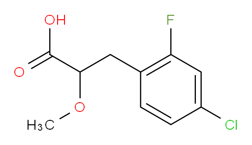 3-(4-chloro-2-fluorophenyl)-2-methoxypropanoic acid
