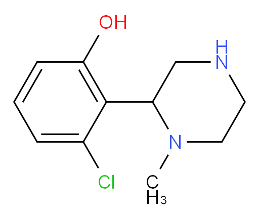 3-chloro-2-(1-methylpiperazin-2-yl)phenol