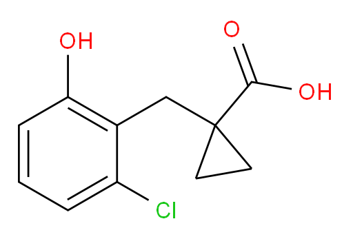 1-[(2-chloro-6-hydroxyphenyl)methyl]cyclopropane-1-carboxylic acid