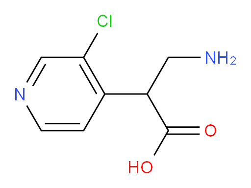3-amino-2-(3-chloropyridin-4-yl)propanoic acid
