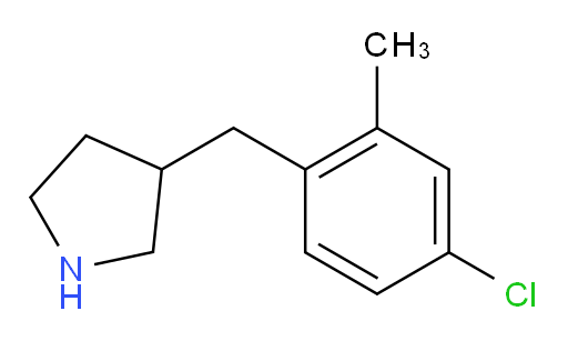 3-[(4-chloro-2-methylphenyl)methyl]pyrrolidine
