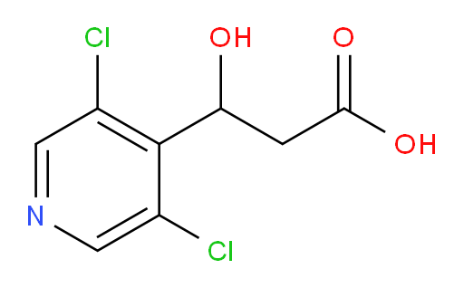 3-(3,5-dichloropyridin-4-yl)-3-hydroxypropanoic acid