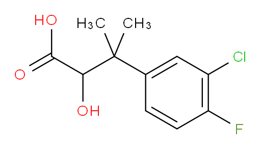 3-(3-chloro-4-fluorophenyl)-2-hydroxy-3-methylbutanoic acid