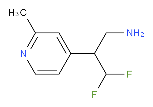 3,3-difluoro-2-(2-methylpyridin-4-yl)propan-1-amine