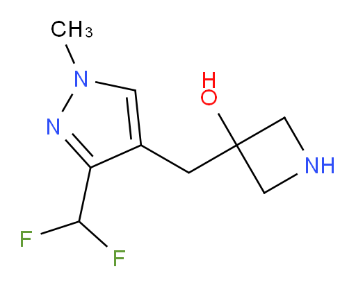 3-{[3-(difluoromethyl)-1-methyl-1H-pyrazol-4-yl]methyl}azetidin-3-ol