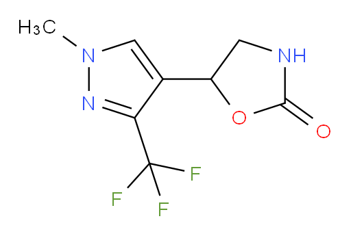 5-[1-methyl-3-(trifluoromethyl)-1H-pyrazol-4-yl]-1,3-oxazolidin-2-one