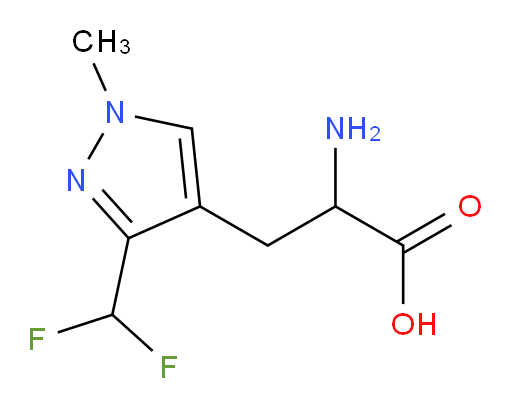 2-amino-3-[3-(difluoromethyl)-1-methyl-1H-pyrazol-4-yl]propanoic acid
