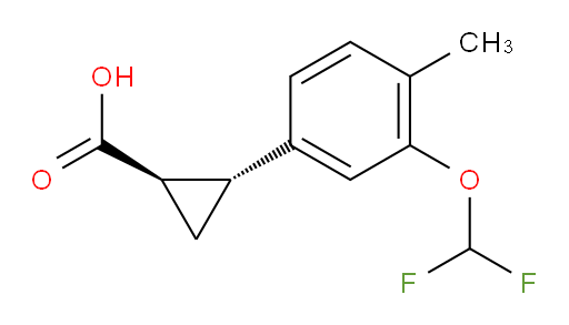 rac-(1R,2R)-2-[3-(difluoromethoxy)-4-methylphenyl]cyclopropane-1-carboxylic acid
