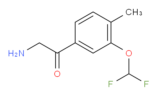 2-amino-1-[3-(difluoromethoxy)-4-methylphenyl]ethan-1-one