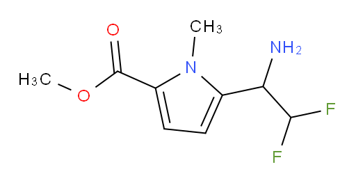 methyl 5-(1-amino-2,2-difluoroethyl)-1-methyl-1H-pyrrole-2-carboxylate