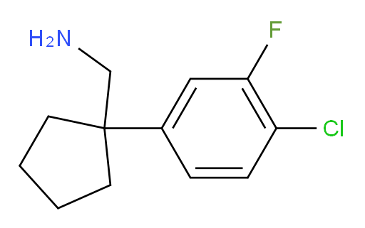 [1-(4-chloro-3-fluorophenyl)cyclopentyl]methanamine