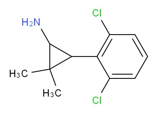 3-(2,6-dichlorophenyl)-2,2-dimethylcyclopropan-1-amine