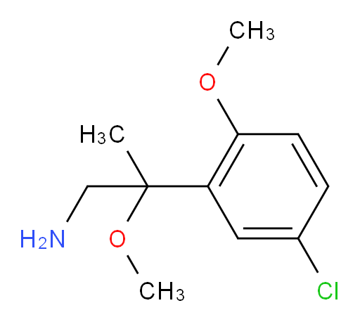 2-(5-chloro-2-methoxyphenyl)-2-methoxypropan-1-amine