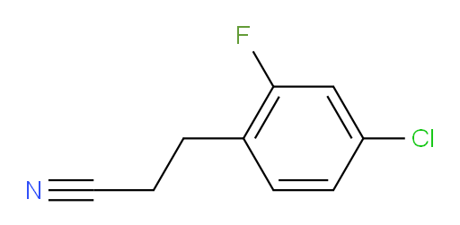 3-(4-chloro-2-fluorophenyl)propanenitrile