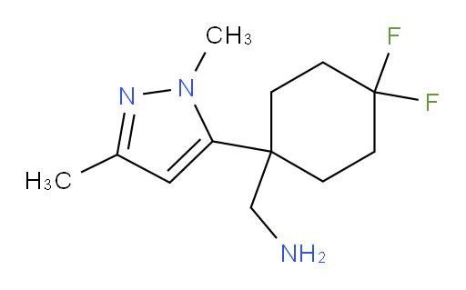 [1-(1,3-dimethyl-1H-pyrazol-5-yl)-4,4-difluorocyclohexyl]methanamine