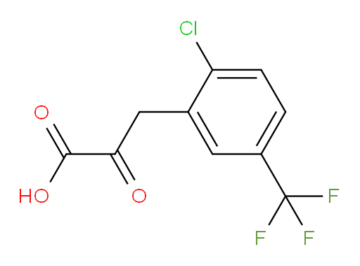 3-[2-chloro-5-(trifluoromethyl)phenyl]-2-oxopropanoic acid