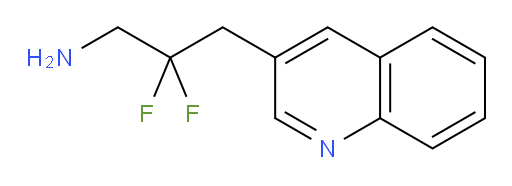 2,2-difluoro-3-(quinolin-3-yl)propan-1-amine