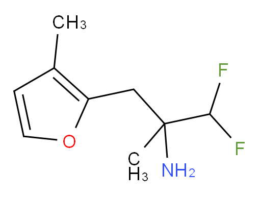 1,1-difluoro-2-methyl-3-(3-methylfuran-2-yl)propan-2-amine