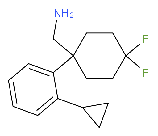 [1-(2-cyclopropylphenyl)-4,4-difluorocyclohexyl]methanamine