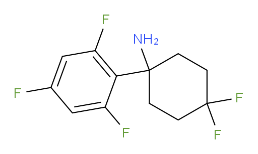 4,4-difluoro-1-(2,4,6-trifluorophenyl)cyclohexan-1-amine