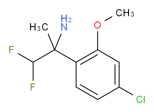 2-(4-chloro-2-methoxyphenyl)-1,1-difluoropropan-2-amine