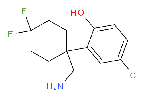 2-[1-(aminomethyl)-4,4-difluorocyclohexyl]-4-chlorophenol