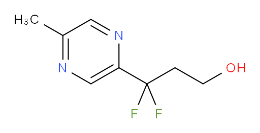 3,3-difluoro-3-(5-methylpyrazin-2-yl)propan-1-ol