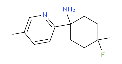 4,4-difluoro-1-(5-fluoropyridin-2-yl)cyclohexan-1-amine