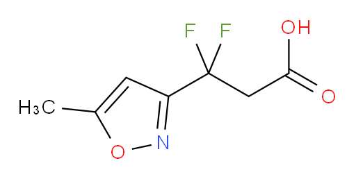3,3-difluoro-3-(5-methyl-1,2-oxazol-3-yl)propanoic acid