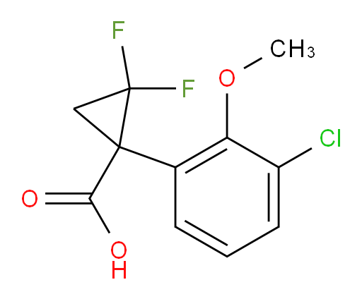 1-(3-chloro-2-methoxyphenyl)-2,2-difluorocyclopropane-1-carboxylic acid